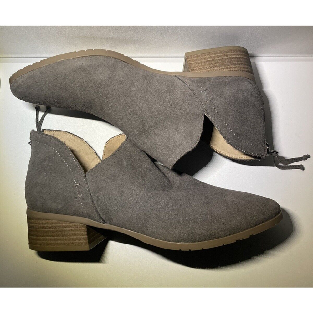 Kenneth Cole Women's 7.5 Concrete Gray Zip Up Ankle Booties NWT